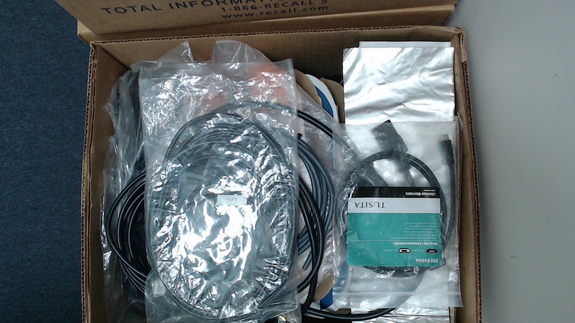 Container contents photo